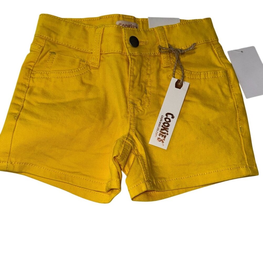 Cookies Kids Soft Yellow Cotton/Spandex Shorts Size 6